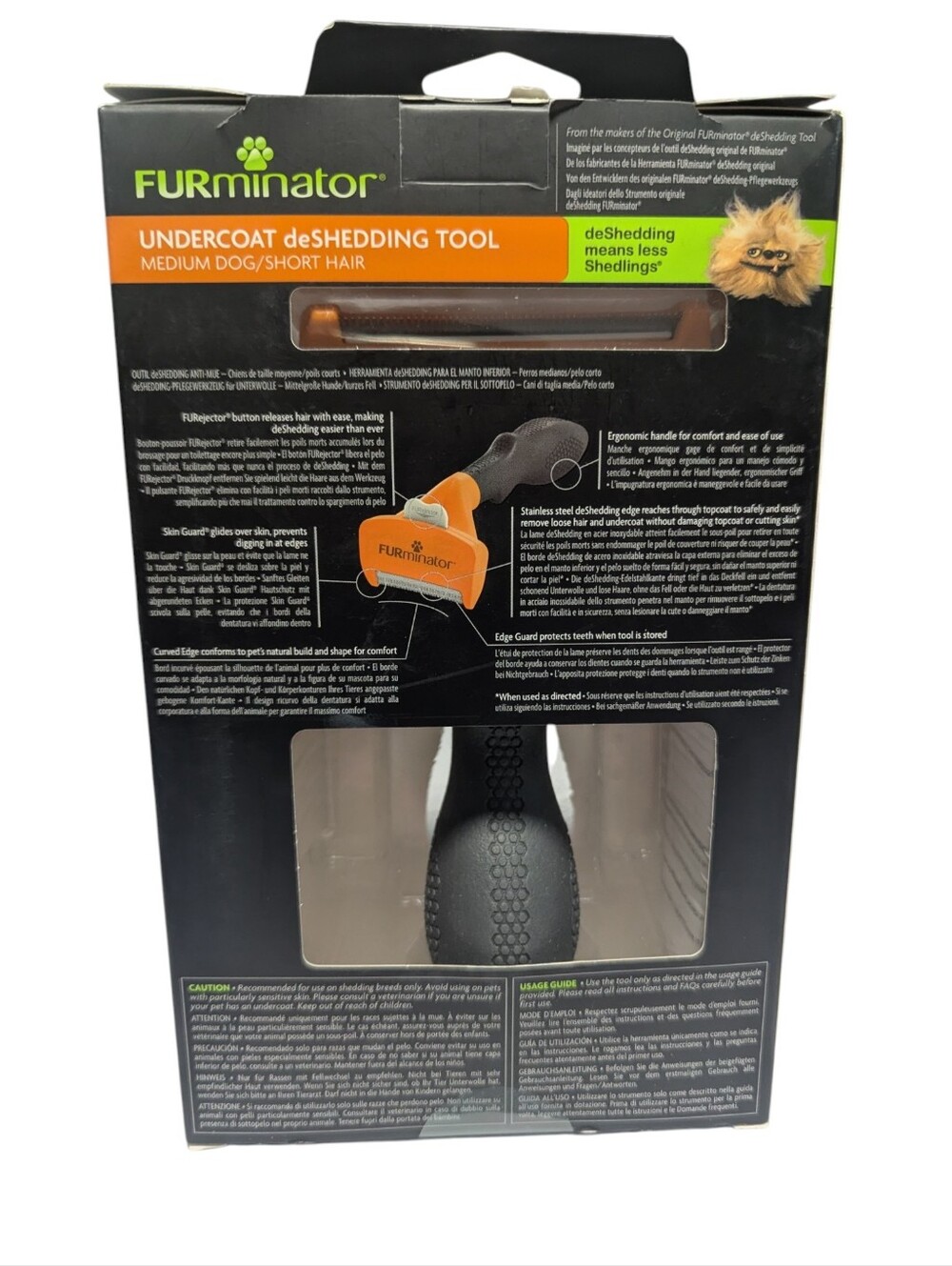 FURminator Undercoat deShedding Grooming Tool - (Medium) - Picture 2 of 3